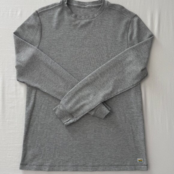 Vuori Men's Waffle Crew Long-Sleeve Pullover Large - Picture 1 of 2